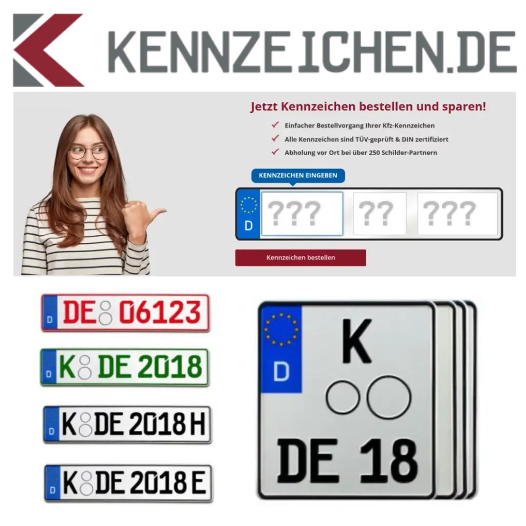 Du findest bei Kennzeichen.de alle Produkte und Services rund um Autokennzeichen, von individuellen Designs bis zur kompletten Kfz-Zulassung.