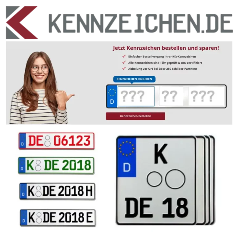 Du findest bei Kennzeichen.de alle Produkte und Services rund um Autokennzeichen, von individuellen Designs bis zur kompletten Kfz-Zulassung.