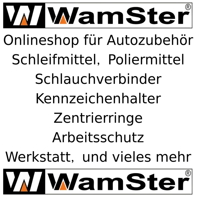 WamSters umfangreiches Sortiment an Autozubehör und Autopflegeprodukten für dein Fahrzeug - von Anhängerzubehör über Winterartikel bis hin zu stylishem Felgenzubehör und professioneller Reinigungsausstattung.